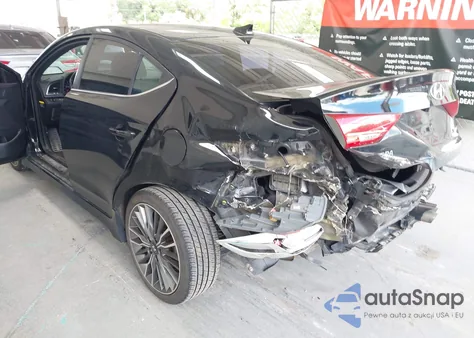 2018 Hyundai Elantra Sport из США, поврежденный, VIN KMHD04LB1JU481274